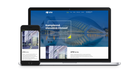 Vyhotovená webstránka apw.sk firmou najweby